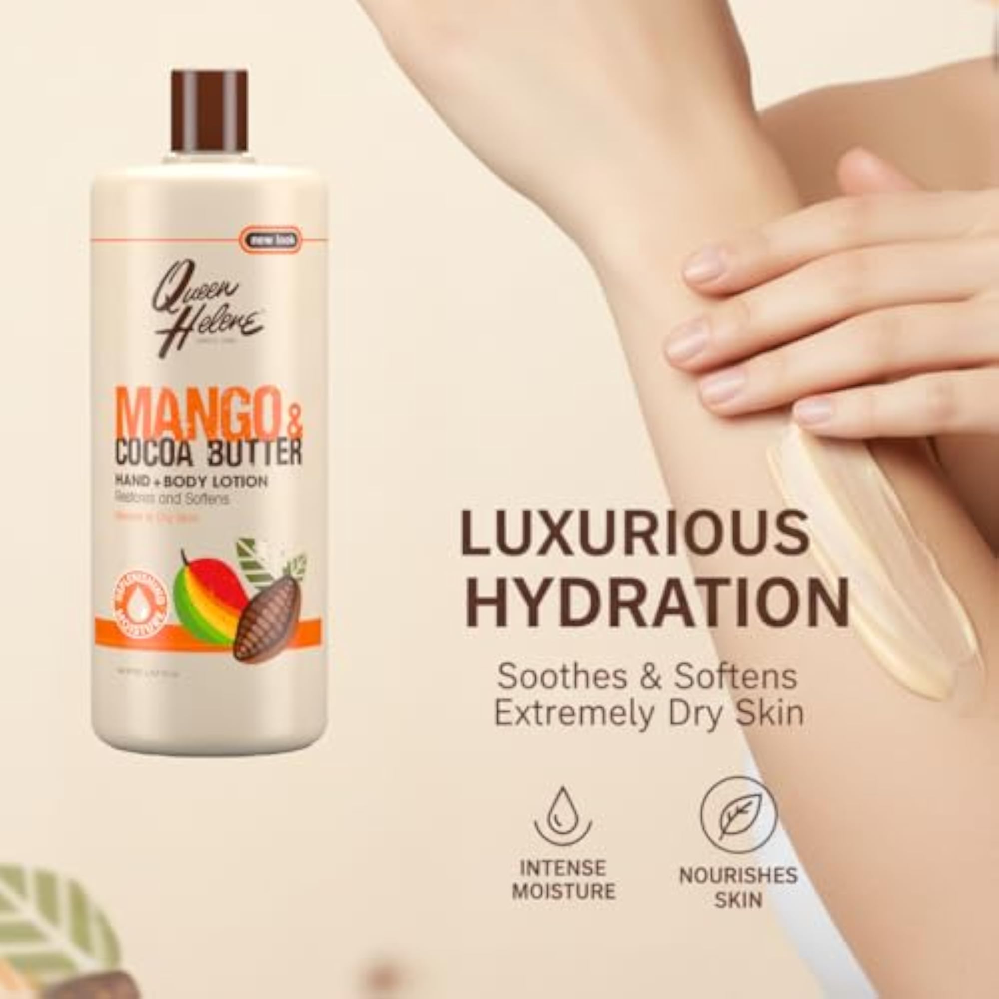 Mango And Cocoa Butter Hand And Body Lotion, 32 Ounce